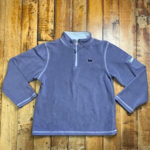The Black Dog fleece size small quarter zip pullover sweatshirt fleece purple